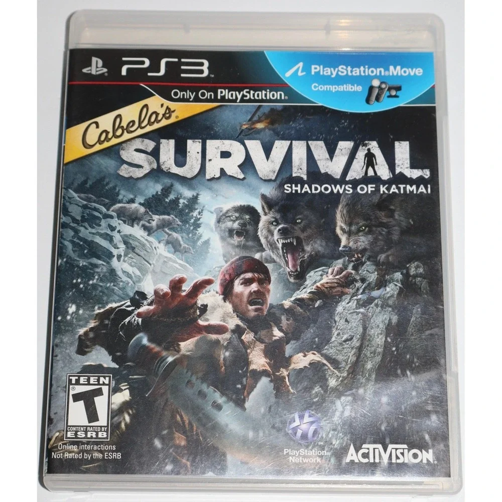 Cabelas Survival Shadows of Katmai Sony PS3 PlayStation 3 Game Complete Manual